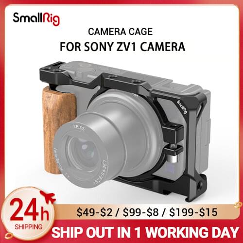 SmallRig ZV1 Camera Cage for Sony ZV1 Camera Vlogging Camera Rig Light Weight Can attach with Tripod for Vlog Video 2938
