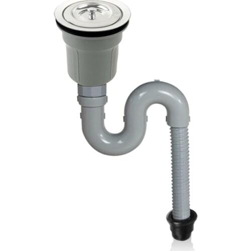 Talea 114mm/110mm flange kitchen sink drainage kit Flexible Flume and filter replacement kitchen drain strainer set Z6001C040