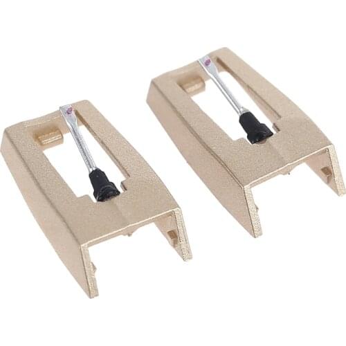 2PCS LP Turntable Phonograph Diamond Stylus Needles For Gramophone Record Golden R9UA