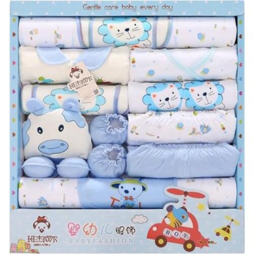 18/19/20 Pcs/set Baby Clothes Set Cartoon Shirt Underwear Suit Infant Baby Gift Christmas Outfits Cartoon Panda YKQ023