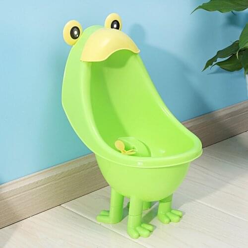 Cute Frog Baby Potty Urinals Boy Cute Children Potty Toilet Training Kids Staning Urinal Potty For Free Potty Brush