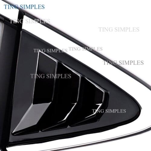 For Toyota Corolla 2020 2021 Carbon Fiber Color Car Rear Side Window Louvers Decorate Cover Trim accessories stickers styling
