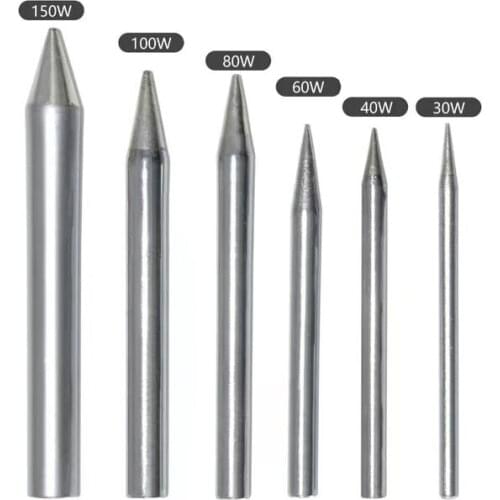 5Pcs/Set Soldering Iron Tip 30W 60W 100W 150W High Power Lead-free Welding Tips Replacement Solder Head Universal Standard