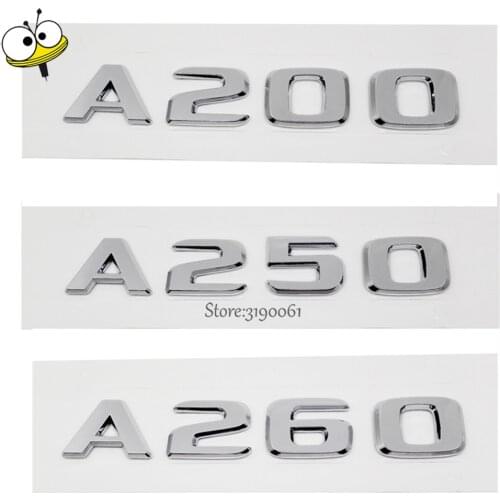 New Car Rear Sticker Emblem Badge Decal Styling Number Auto Accessories For Mercedes Benz A Class A200 A250 A260 W212 AMG GT