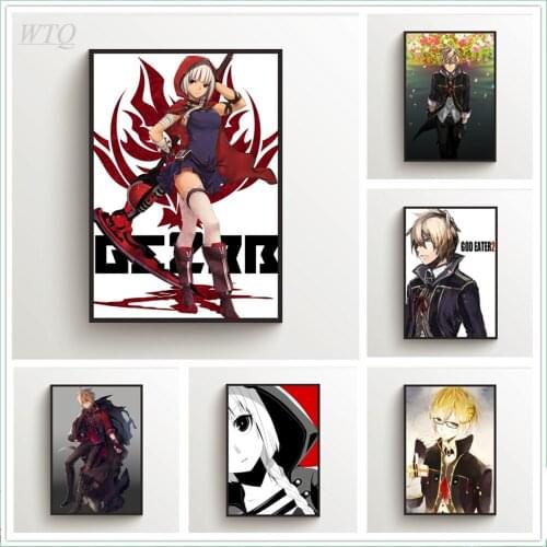 God Eater Julius Visconti Livie Collete Anime Posters Wall Poster Canvas Painting Posters and Prints Wall Art Picture Home Decor