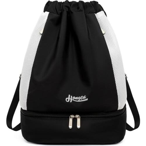 Simple New Summer Backpack Women Drawstring With Shoe Pocket Dry Wet Separation Travel Backpack Weekend Bag Gym&Yoga&Swim Bag