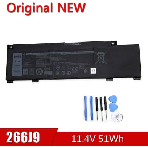 266J9 NEW Original Laptop Battery For Dell G3 15 3590 3500 G5 15 5500 5505 Inspiron 14 5490 11.4V 51Wh