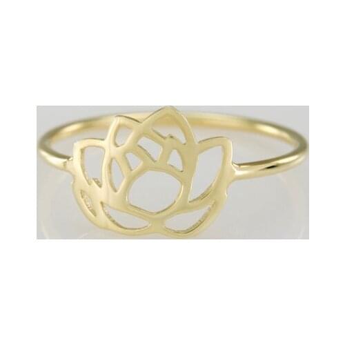 30pcs/Lot bloom blossom ring Chinese style flower pattern hollow-out lotus cartoon shaped ring National style