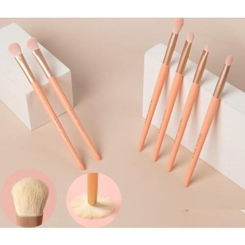 6Pcs/Set Quick Shaping Makeup Brush Anti-Slip Thin Eye Shadow Blush Makeup Professional Beauty Brush for Female