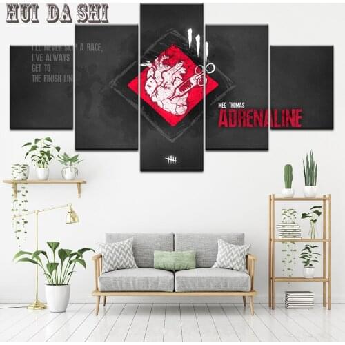 Free shipping Adrenaline Slogan Vintage poster art wall canvas print bar cafe painting print picture living room decor photo