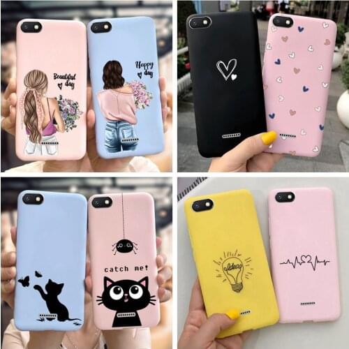 For Xiaomi Redmi 6A Case Redmi6A Cover Fashion Painted Pattern Soft TPU Candy Phone Case For Xiaomi Redmi 6A 6 A A6 Coque Fundas