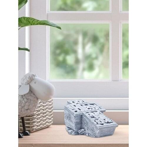 Christian Cross Storage Case Resin Jesus Ornament Home Decor God Bless Our Home Religious Ornament Nativity Ornaments