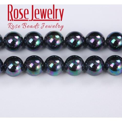 Colorful Heat Treated Australian South Sea Pearl Powder Round Loose Beads 4 6 8 10 12 MM Size For Jewelry Making DIY Bracelet