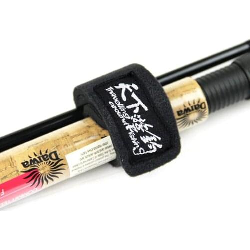 6Pcs Fishing Rod Tie Rod Strap Belt High Quality Fishing Pole Tackle Cable Tie 24.5cm Professional Fishing Accessory