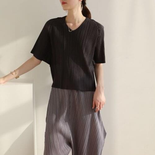 Женские базовые футболки 天裴褶皱 China At AliExpress