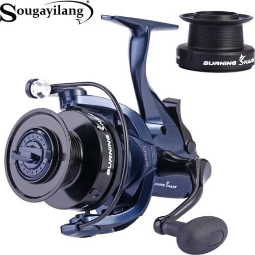 Sougayilang MG7000 Spinning Reel 13+1BB Sea Fishing Reel Feeder Carp 4.7:1 Speed Ratio Sea Boat Fishing Reel Fishing Tackle
