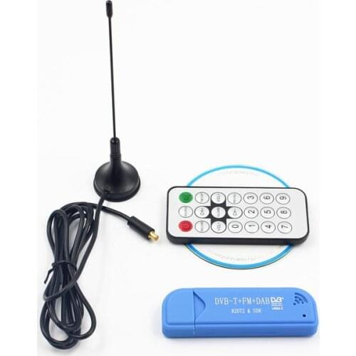 Mini TV Stick Digital USB2.0 Stick DVB-T DAB FM RTL2832U R820T2 Support SDR Tuner Receiver Dongle with Remote Controller