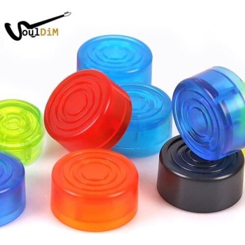 Multi Candy Color Electric Guitar Effect Pedal Foot Nail Cap Amplifiers Foot Switch Toppers Knob Transparent