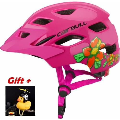 Cartoon Bike Helmet Children Boy Girl Outdoor MTB Cycling Skating Bicycle Helmets High Density Sports Safety Cap with Tail Light