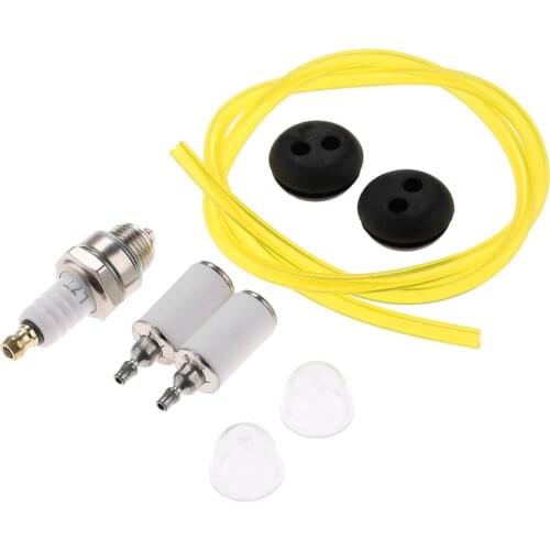Dophee 8Pcs Fuel Repower Kit with Spark Plug Primer Bulb for Earthquake E43CE MC43/43E/43ECE/43CE/43RCE MD43 Cultivator