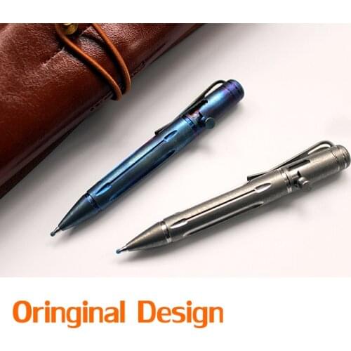 New! Mini Portable TC4 Titanium Alloy Tactical Pen Self Defense Military Tool Keychain Pen Survival Emergency EDC Outdoor Tools
