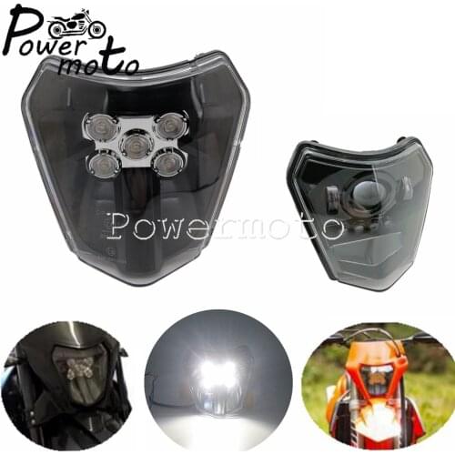For XC-W EXC EXC-F Six Days 250 300 350 500 690 SMCR 2014-2020 E8 Supermoto LED 12V HI/LO Beam Front Running Headlight