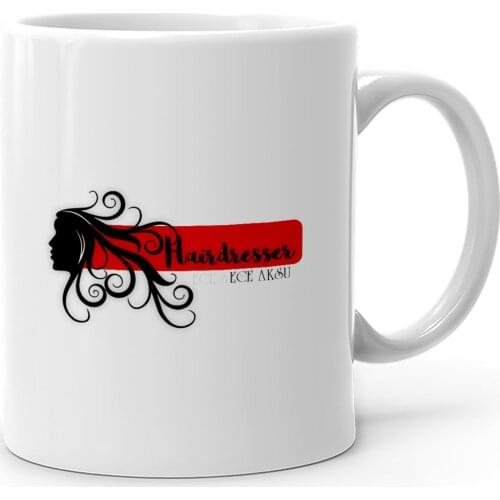Personalized Professional Hair Stylist White Mug Cup-2
