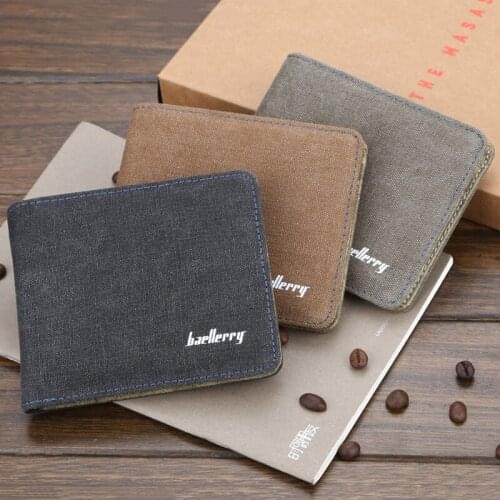 Men Casual Zipper Mini Canvas Wallet Change Purse Credit Bank ID Card Holders Coin Pocket Case Cover Card Bag Wallets XB32