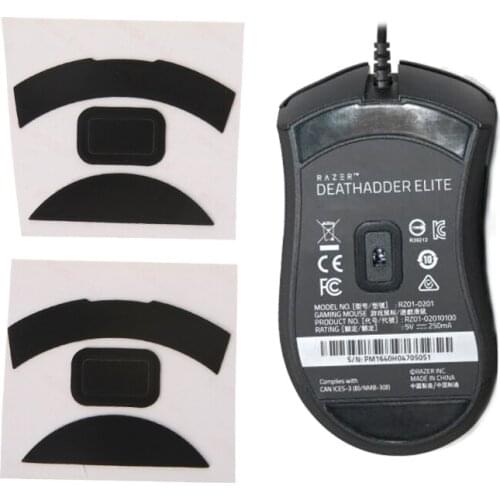 2 Sets 0.6mm Thickness Replacement Mouse Feet Skates for razer DeathAdder Elite P82A