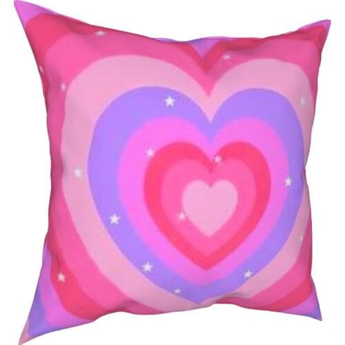 Y2k Pink Aesthetic Pillow Case Cover Cushion Pillowcases Pillow For Bed Sofa Cushion Cover