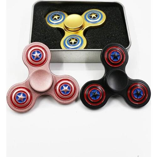 Shield Safe Puzzle Metal Finger Hand Spinner Fidget Focus EDC Desk Sensory Toys Stress Relieve ADHD For Kids