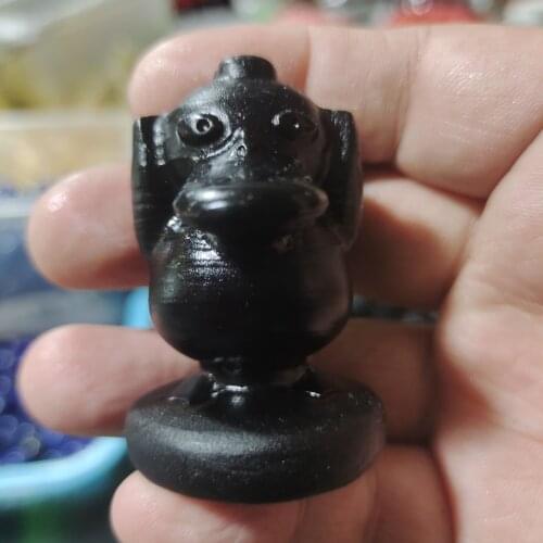 Natural large beauty colored obsidian plays as a gift or a decorative item Obsidian handle piece Home furnishing articles