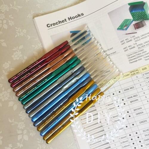 1Pcs Japan Hiroshima TULIP Brand Plastic handle lace Crochet Hook Knitting Needles tools Original Authentic Imported From Japan