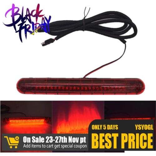 24 Led 12v Red Universal Car Signal Lamp High Mount Third 3rd Brake Stop Tail Light Lamp
