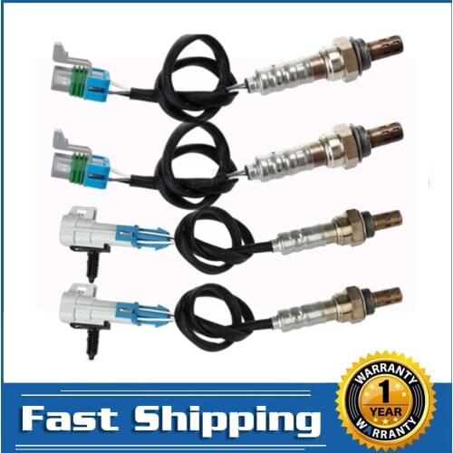 4pcs for 2008 Buick Enclave 2007 2008 GMC Acadia Saturn Outlook 2008-2009 Saturn Vue O2 Oxygen Sensor Upstream Downstream 3.6L