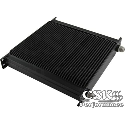 40 Row AN10 Aluminum Engine Transmission Oil Cooler Radiator Mocal Style Black/silver