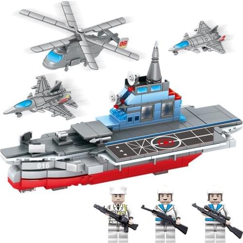 434Pcs Creative Educational Building Blocks Toys For Kids Boys 6Years DIY Birthday Present K0110 Battleship Model Small Bricks
