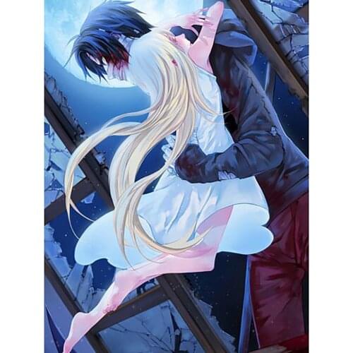 Diamond Picture 5D Embroidery Home Decoration Couples Anime Painting Full Square Drill Cross Stitch Gift Handmade Wall Sticker