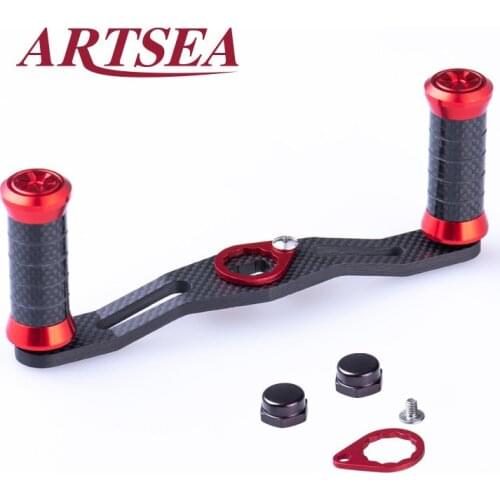 ARTSEA New 1K Carbon Fiber Refit Fishing Reel Handle Rocker For Shimano7x4mm Daiwa 8x5mm Fish Accessories Lure Tool