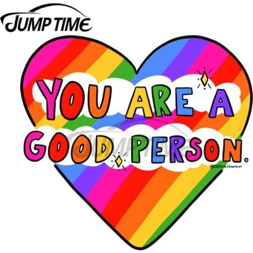 JumpTime 13 x 11.8cm You Are A Good Person Decal Surfboard Laotop Car Stickers Windshield Scratch-Proof Laptop Camper Graphics