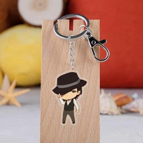 32styles 5pcs Anime Attack on Titan Eren Jäger Mikasa Ackerman Rival Armin figure pendant toy Key rings fit Bag Charms KeyChain