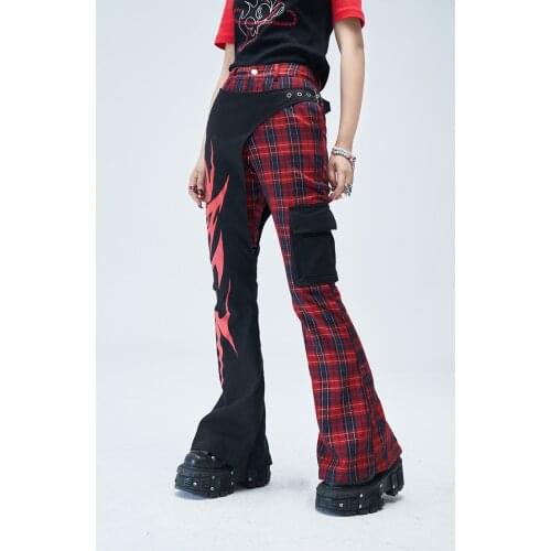Ruibbit Rock Punk Patchwork Jogger Hip-hop Harem Track Black Pants Korean Harajuku Sweatpant Trouser Cotton Bottom