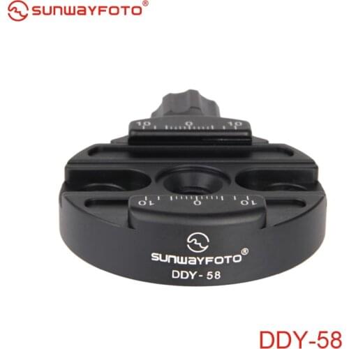 SUNWAYFOTO DDY-58 Tripod Head Quick Release Clamp for DSLR ad Lever Release Clamp 58mm Diameter
