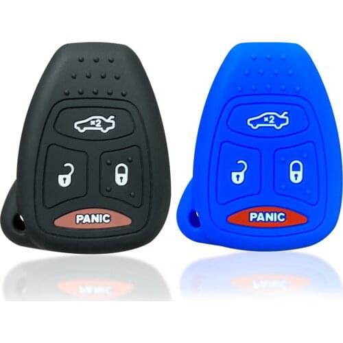 Silica Gel Car Key Case Cover For Jeep Wrangler Compass Liberty CHRYSLER 300C Rubber Key Cover Cap Remote Key Car Styling