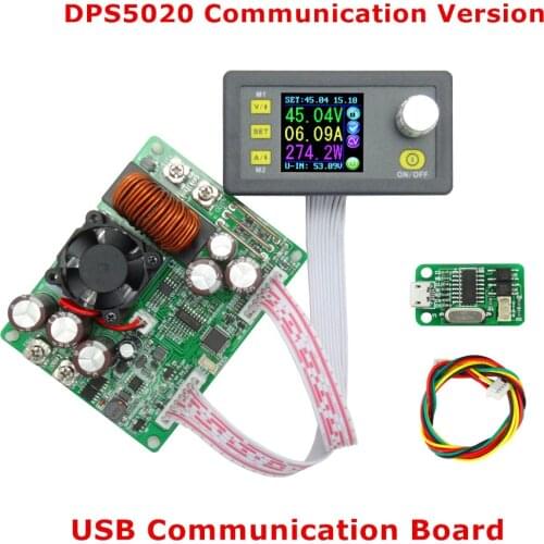 DPS5020-USB Communication Constant Voltage Current Step-down Digital Power Supply Buck Voltage Converter LCD Color Voltmeter