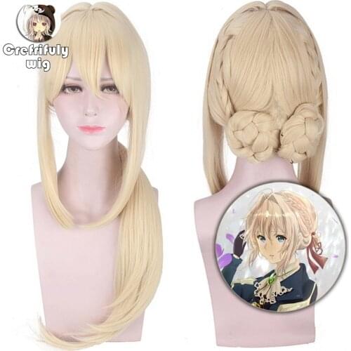 Violet Evergarden Anime Cosplay Wig Claudia Hodgins Gilbert Bougainvillea Benedict Halloween Costume Party Wigs For Women Men