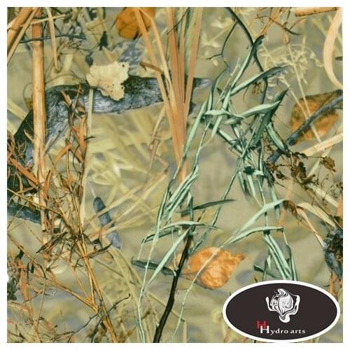 0.5M Wide Leaves Camo Design Hydrographic film water transfer printing film aqua print film for car/motor decoration HF8079
