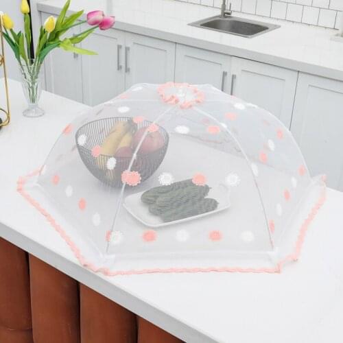Kitchen cover household summer foldable cover leftovers high quality fly proof and dustproof cover kitchen cover vegetable cover