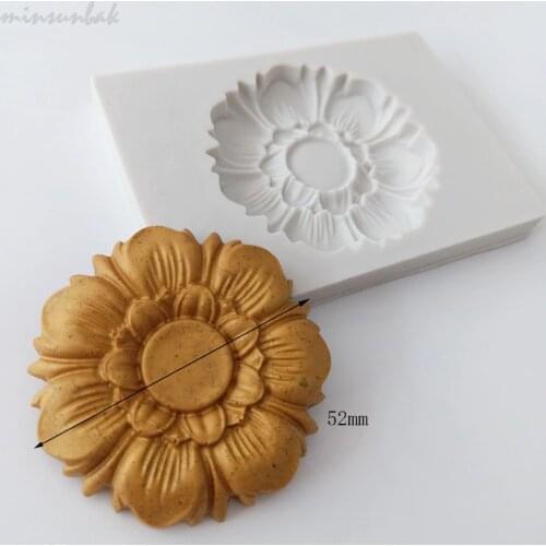 Minsunbak New Flower Fondant Cake Silicone Mold Chocolate Candy Home Baking Tools Sugarcraft