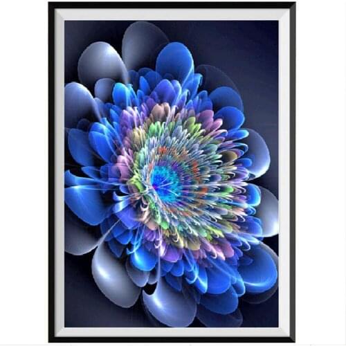 Abstract Flower DIY 11CT Embroidery Cross Stitch Kits Craft Needlework Set Printed Canvas Cotton Thread Home Sell